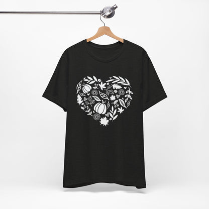 Fall Heart Unisex Jersey Short Sleeve Tee