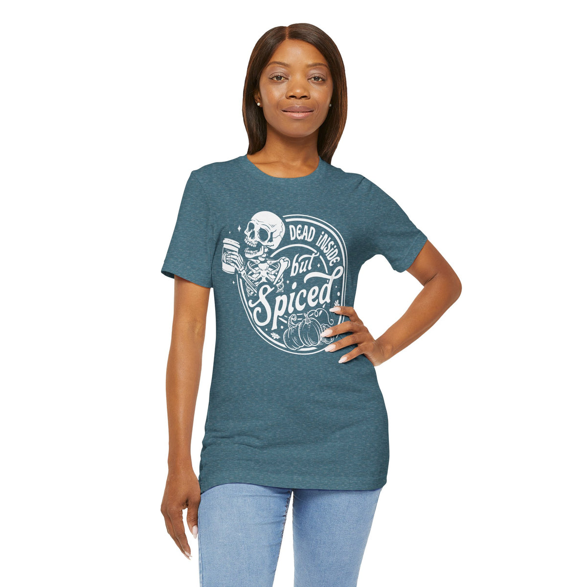 Dead Inside but Spiced Unisex Jersey Short Sleeve Tee