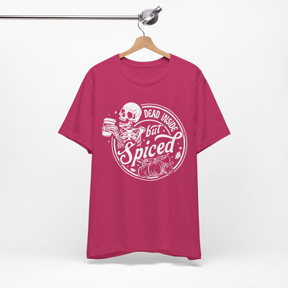 Dead Inside but Spiced Unisex Jersey Short Sleeve Tee