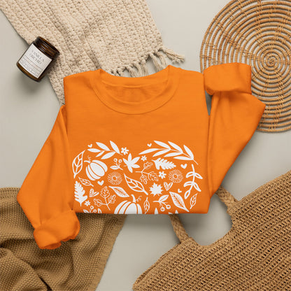 Fall Heart Unisex Heavy Blend™ Crewneck Sweatshirt