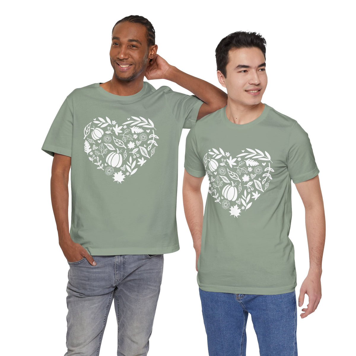 Fall Heart Unisex Jersey Short Sleeve Tee