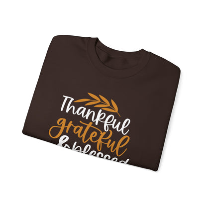 Thankful Grateful Blessed Unisex Heavy Blend™ Crewneck Sweatshirt