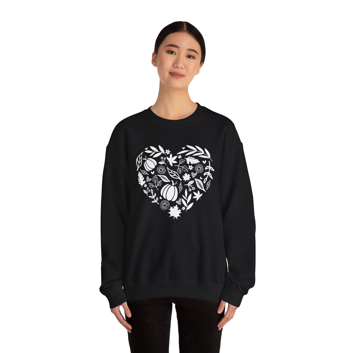 Fall Heart Unisex Heavy Blend™ Crewneck Sweatshirt