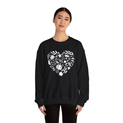 Fall Heart Unisex Heavy Blend™ Crewneck Sweatshirt