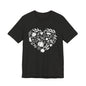 Fall Heart Unisex Jersey Short Sleeve Tee
