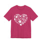 Fall Heart Unisex Jersey Short Sleeve Tee
