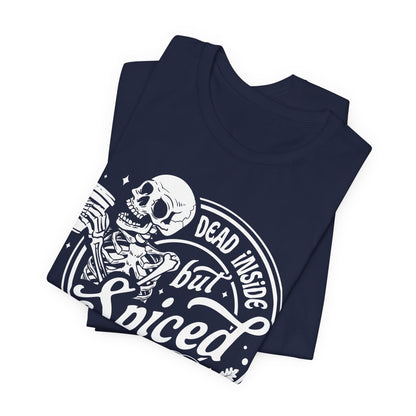 Dead Inside but Spiced Unisex Jersey Short Sleeve Tee