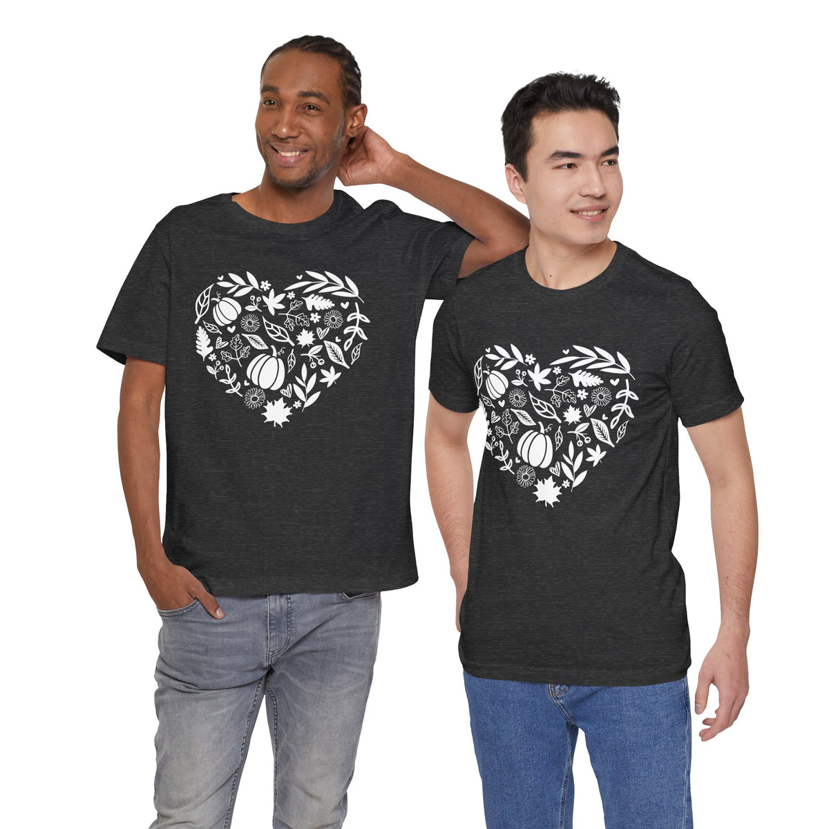 Fall Heart Unisex Jersey Short Sleeve Tee