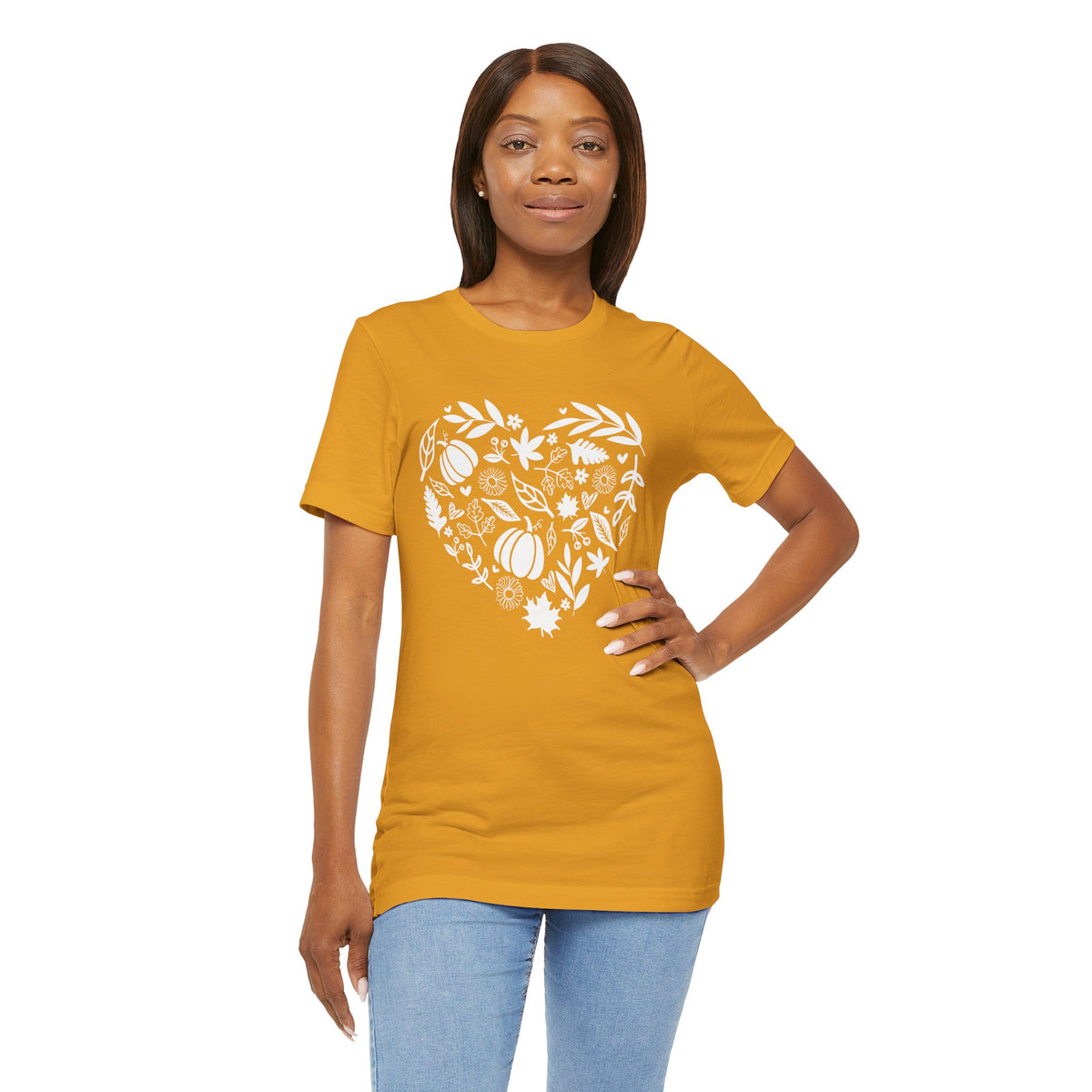 Fall Heart Unisex Jersey Short Sleeve Tee