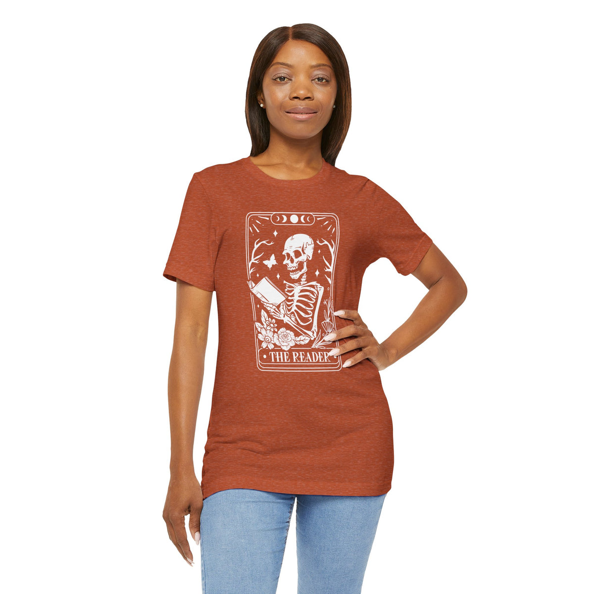 The Reader Tarot Unisex Jersey Short Sleeve Tee