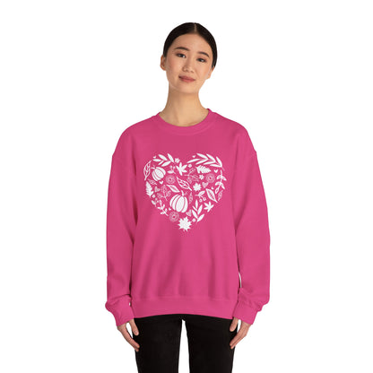 Fall Heart Unisex Heavy Blend™ Crewneck Sweatshirt