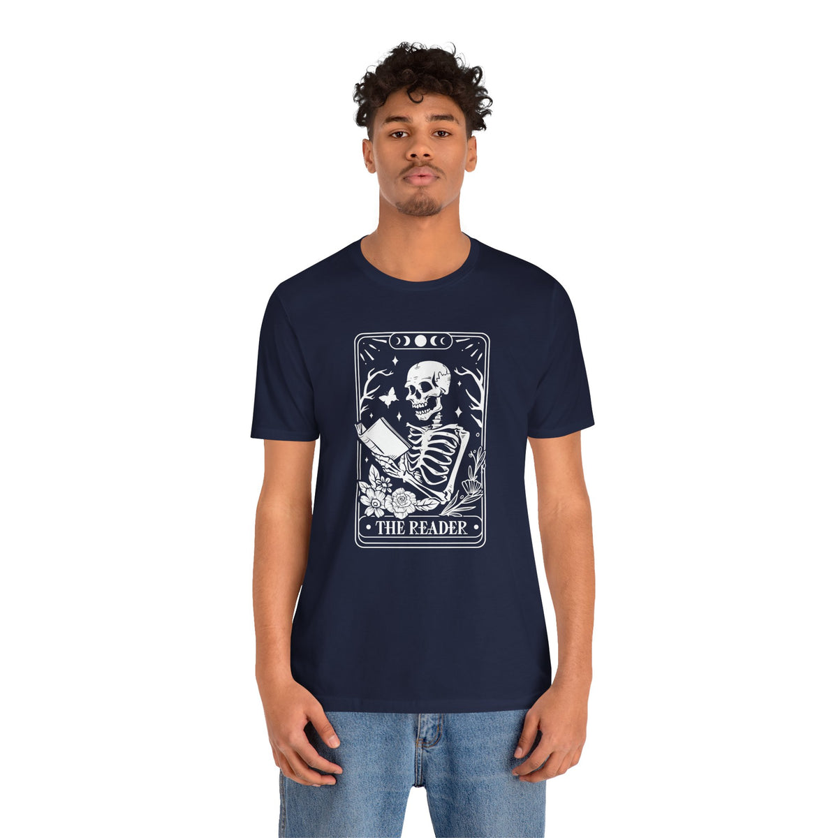 The Reader Tarot Unisex Jersey Short Sleeve Tee