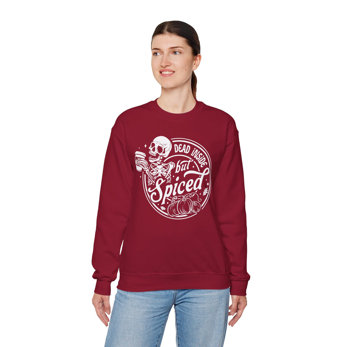 Dead Inside but Spiced Unisex Heavy Blend™ Crewneck Sweatshirt