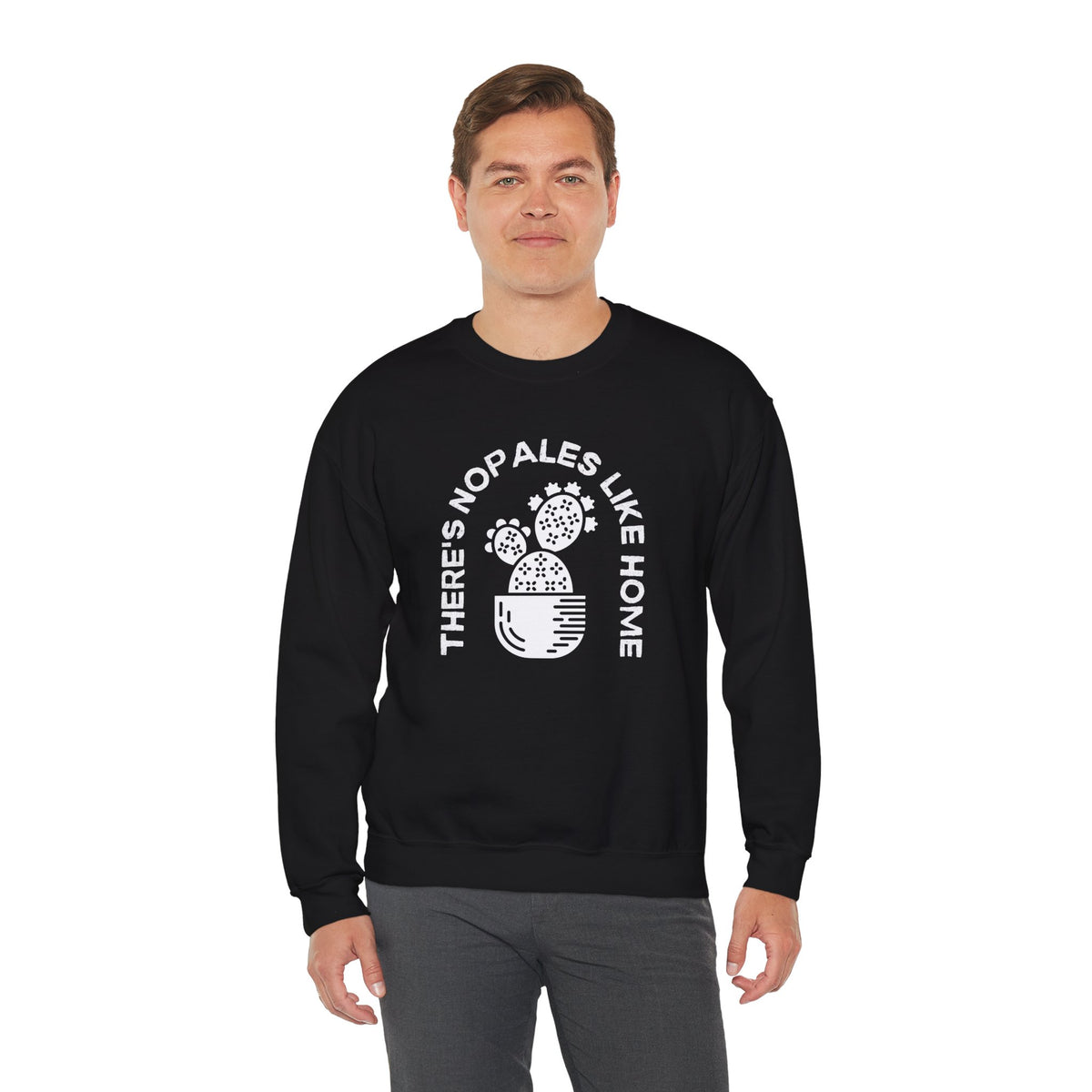 There's Nopales Like Home Unisex Heavy Blend™ Crewneck Sweatshirt