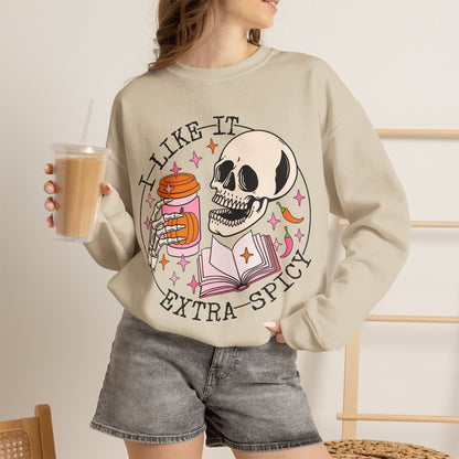 I Like It Extra Spicy Unisex Heavy Blend™ Crewneck Sweatshirt