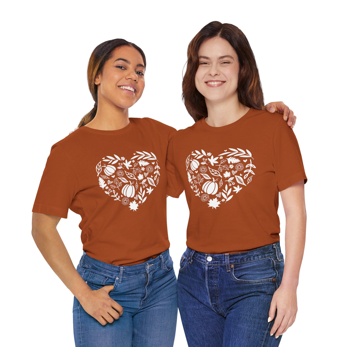 Fall Heart Unisex Jersey Short Sleeve Tee