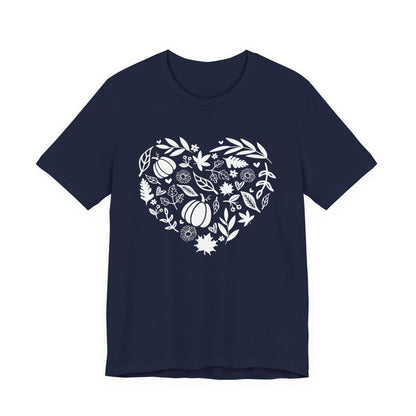Fall Heart Unisex Jersey Short Sleeve Tee