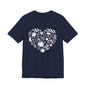 Fall Heart Unisex Jersey Short Sleeve Tee