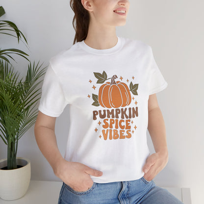 Pumpkin Spice Vibes Unisex Jersey Short Sleeve Tee