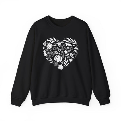 Fall Heart Unisex Heavy Blend™ Crewneck Sweatshirt