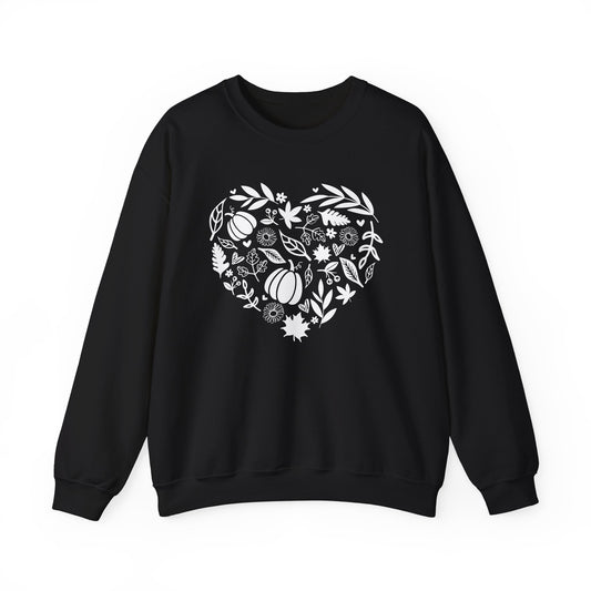 Fall Heart Unisex Heavy Blend™ Crewneck Sweatshirt