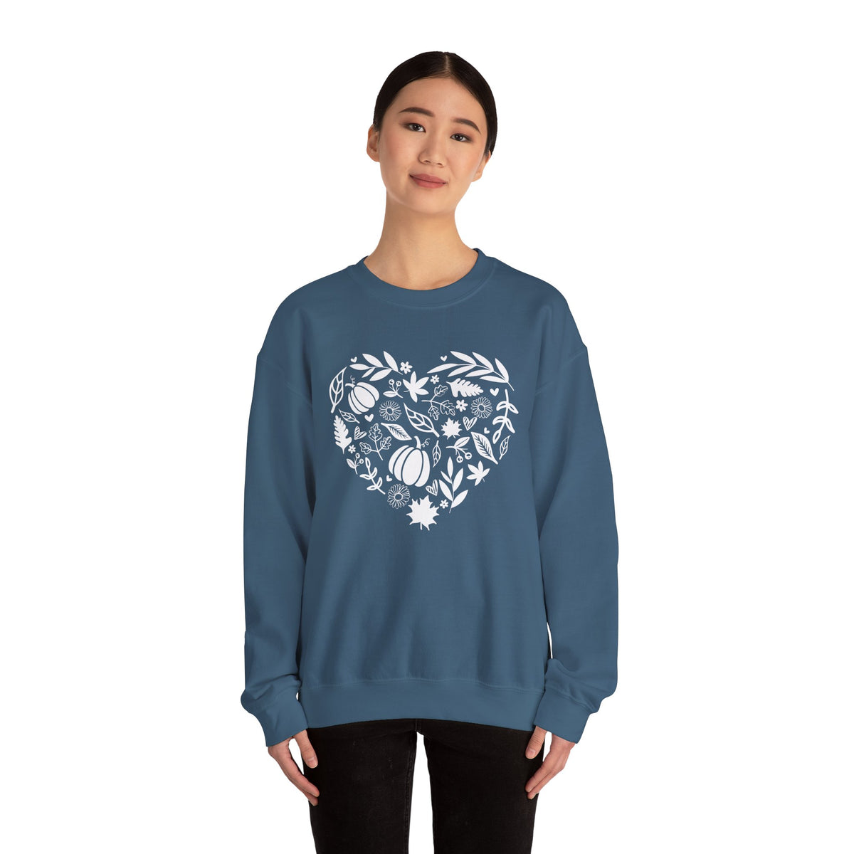 Fall Heart Unisex Heavy Blend™ Crewneck Sweatshirt