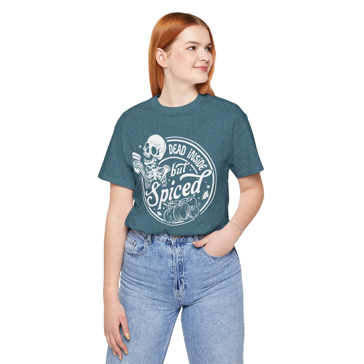 Dead Inside but Spiced Unisex Jersey Short Sleeve Tee