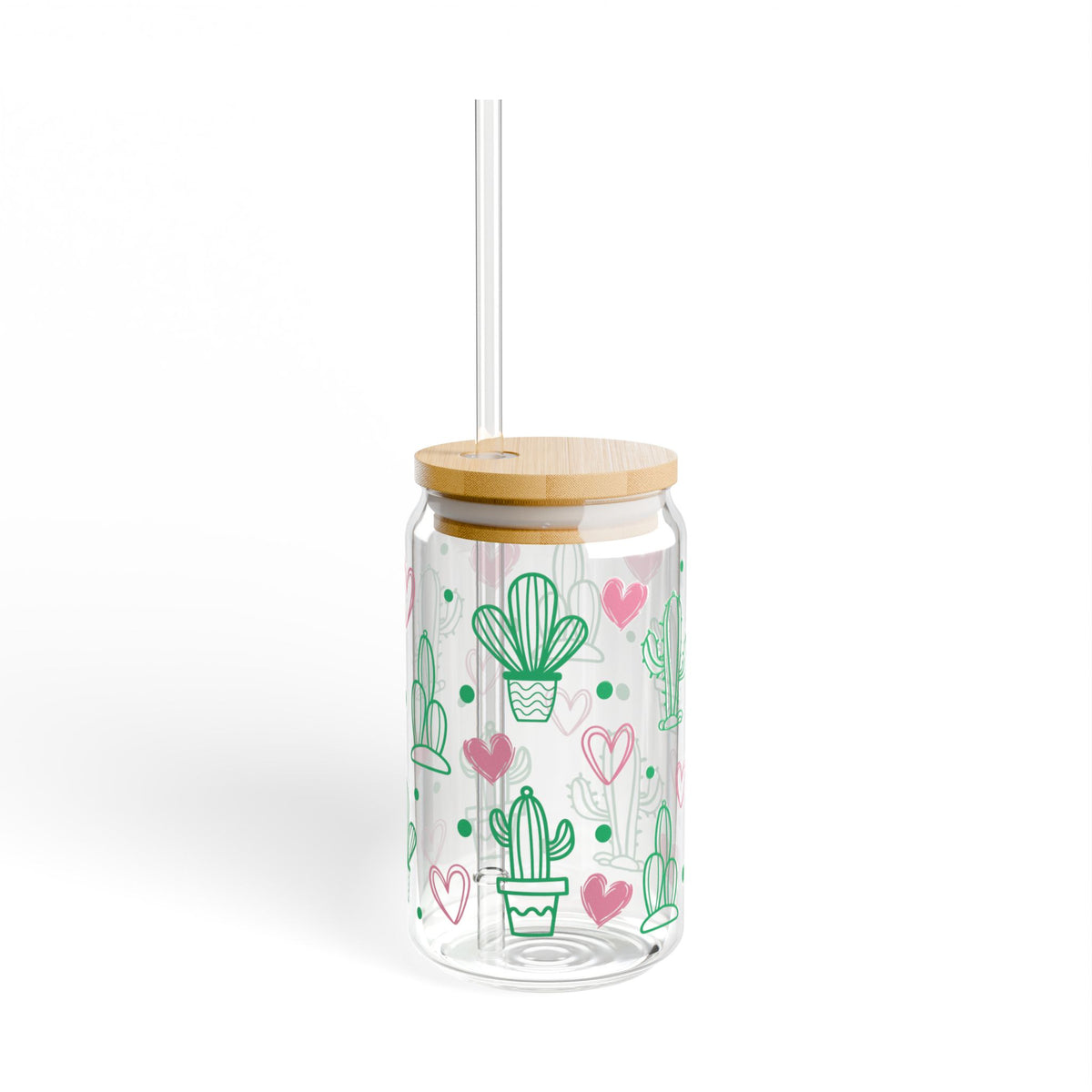 Cactus Love Sipper Glass, 16oz