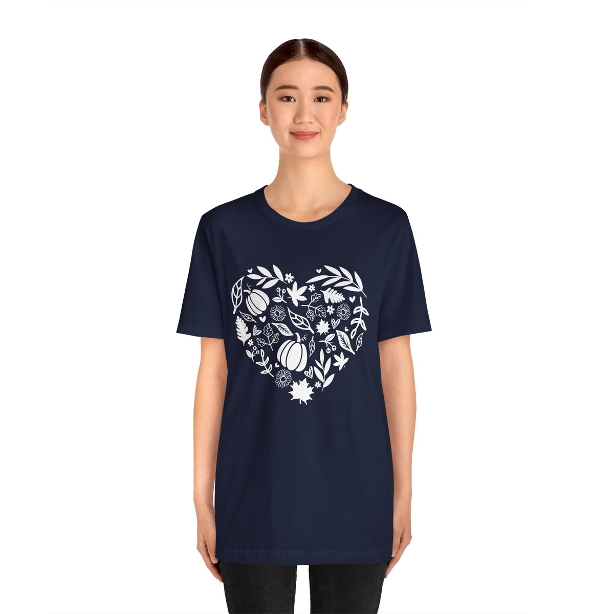 Fall Heart Unisex Jersey Short Sleeve Tee