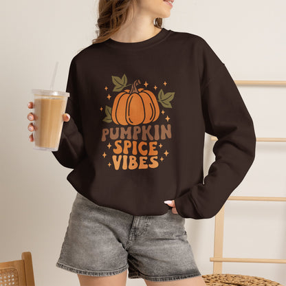 Pumpkin Spice Vibes Unisex Heavy Blend™ Crewneck Sweatshirt