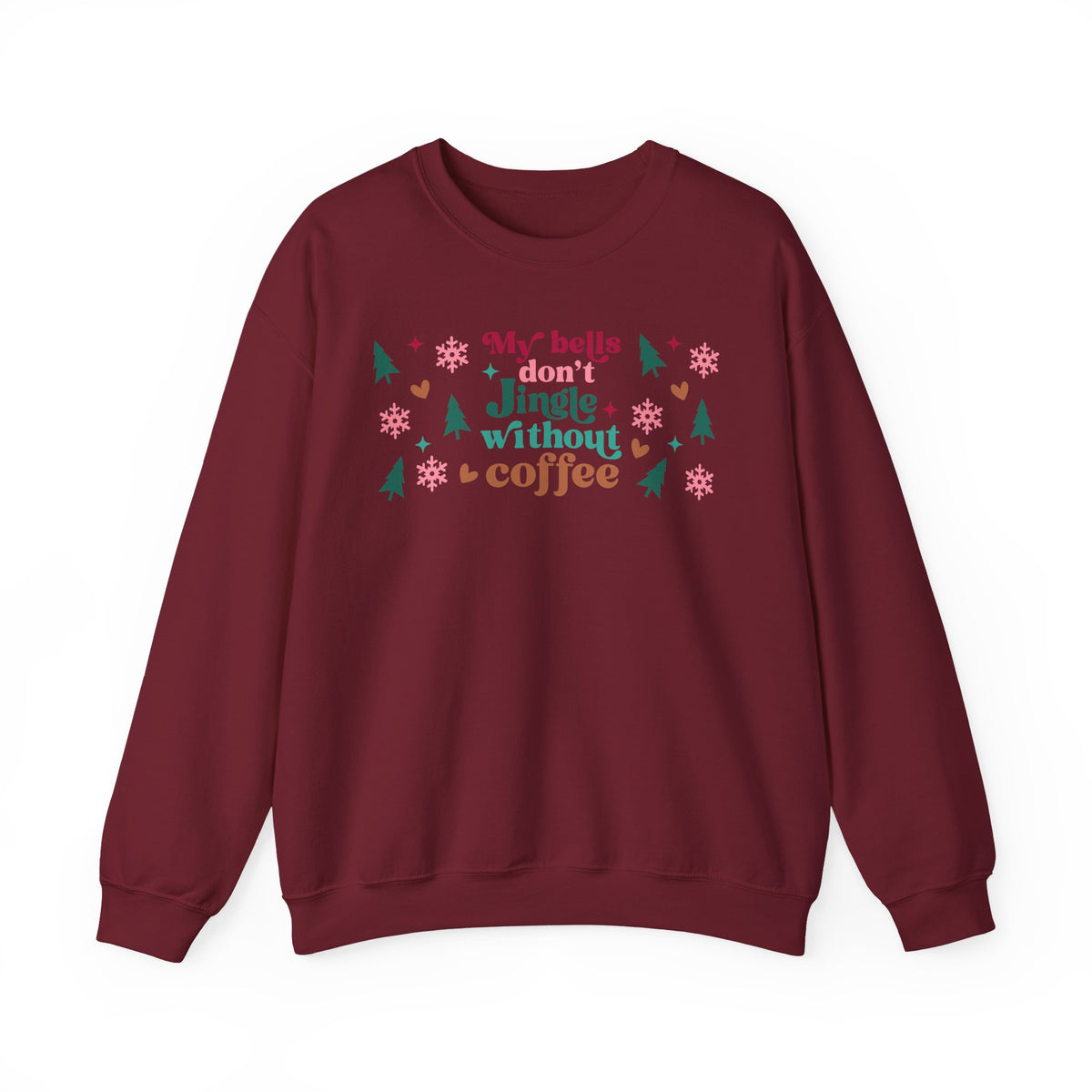 My Bells Don't Jingle without Coffee Unisex Heavy Blend™ Crewneck Sweatshirt
