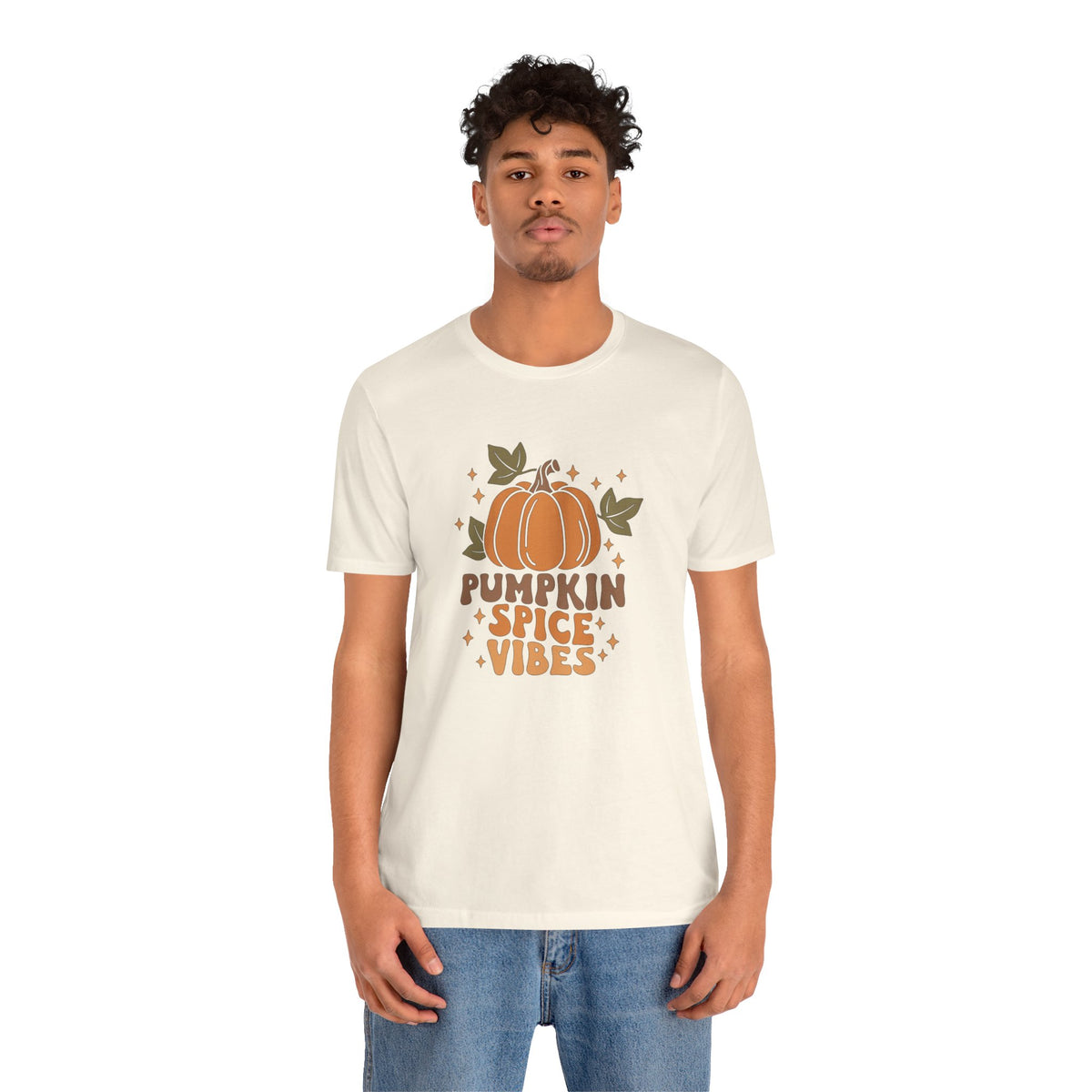 Pumpkin Spice Vibes Unisex Jersey Short Sleeve Tee