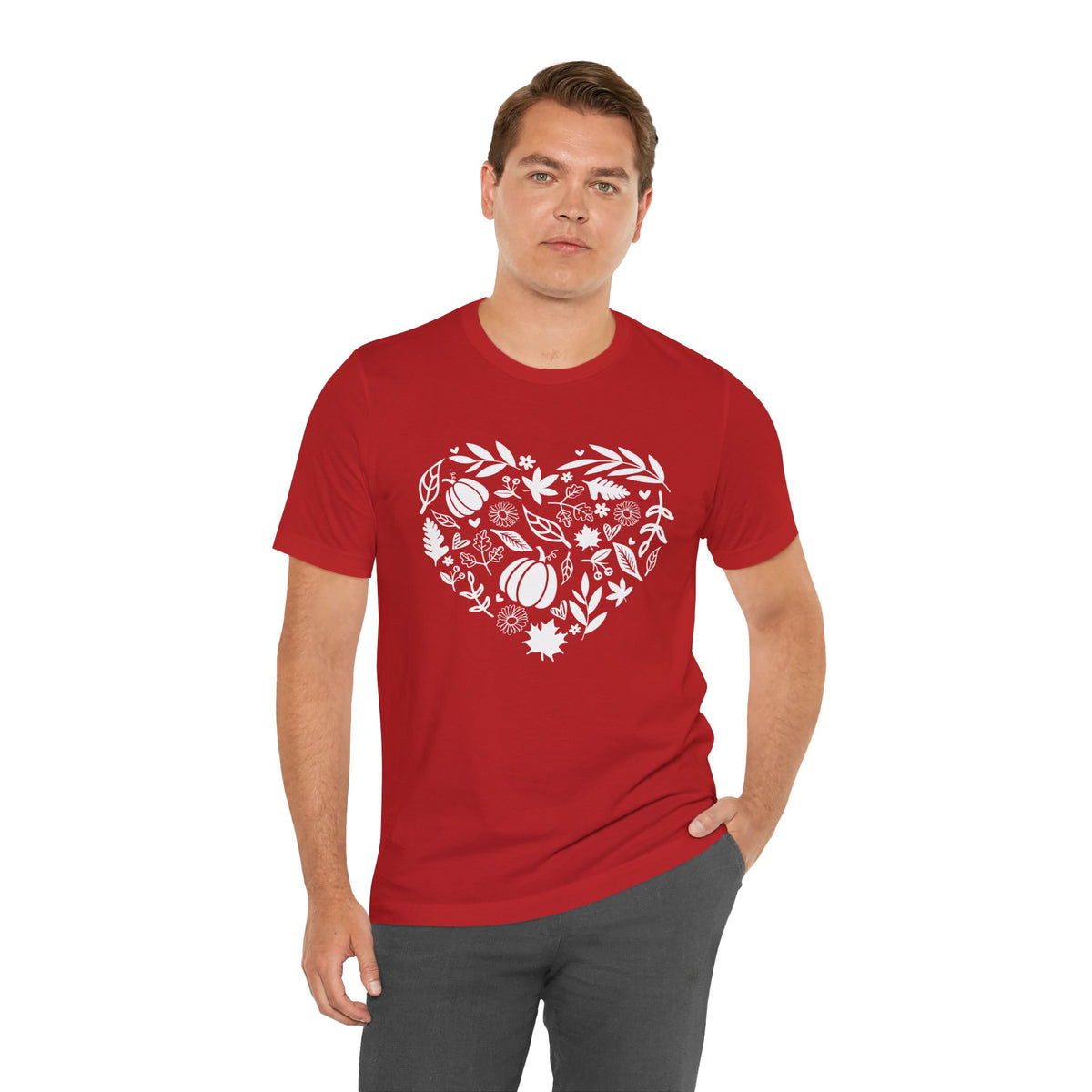 Fall Heart Unisex Jersey Short Sleeve Tee