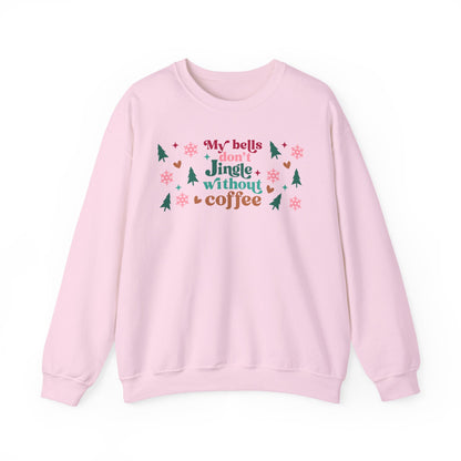 My Bells Don't Jingle without Coffee Unisex Heavy Blend™ Crewneck Sweatshirt