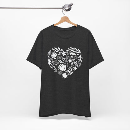 Fall Heart Unisex Jersey Short Sleeve Tee