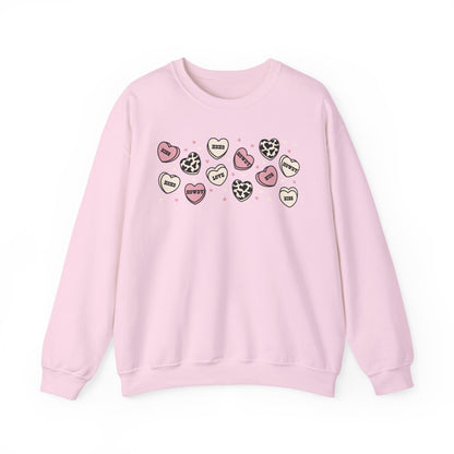 Cowboy Candy Hearts Unisex Heavy Blend™ Crewneck Sweatshirt