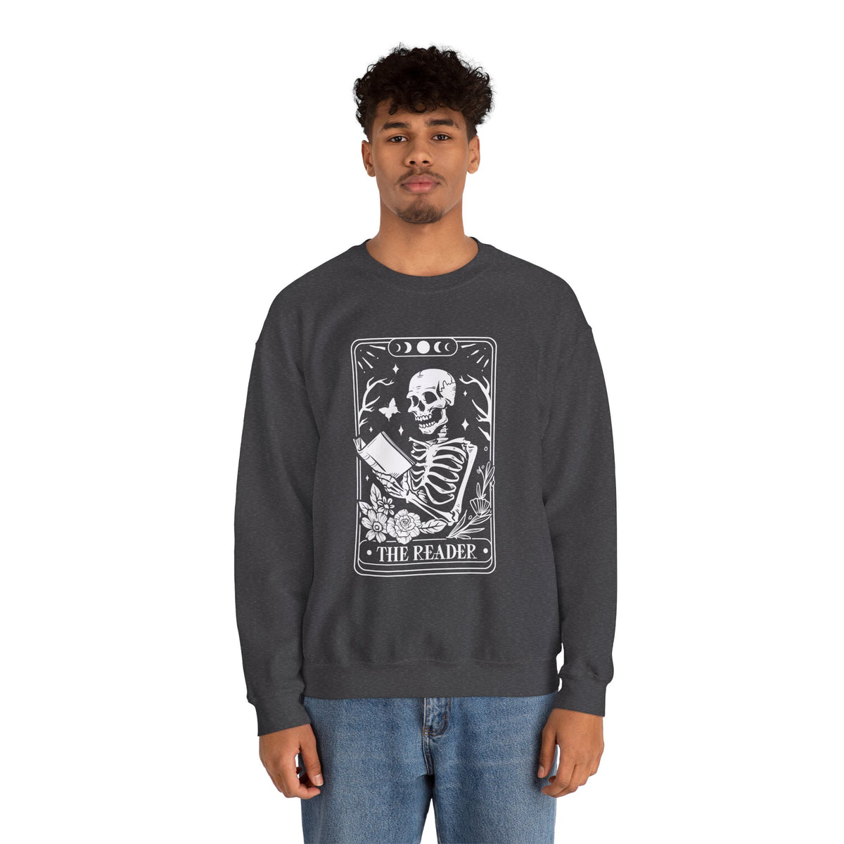 The Reader Tarot Unisex Heavy Blend™ Crewneck Sweatshirt