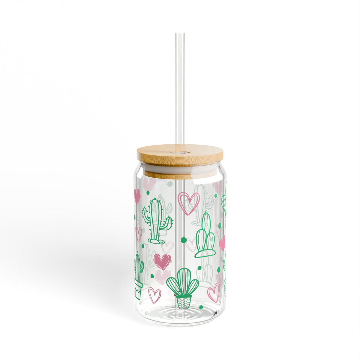 Cactus Love Sipper Glass, 16oz