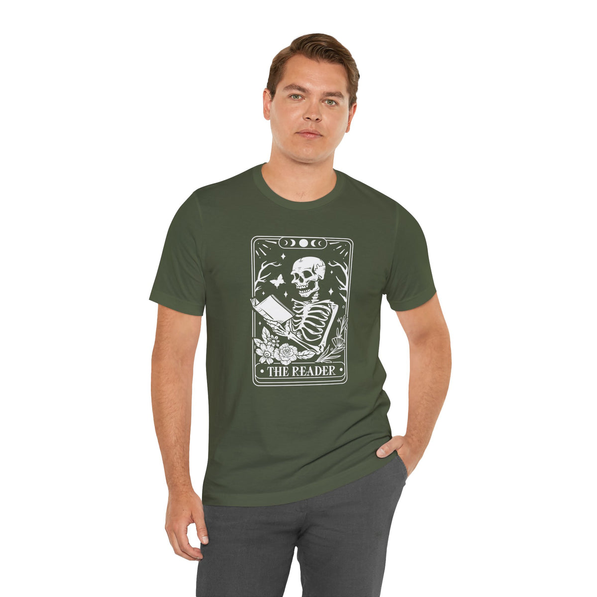 The Reader Tarot Unisex Jersey Short Sleeve Tee