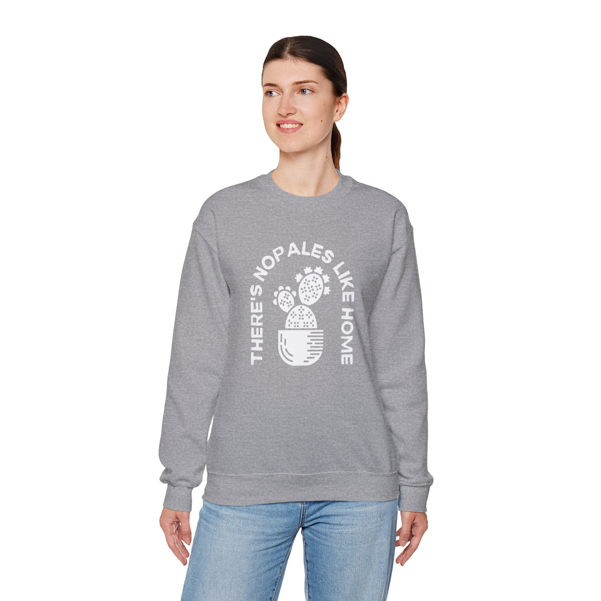 There's Nopales Like Home Unisex Heavy Blend™ Crewneck Sweatshirt