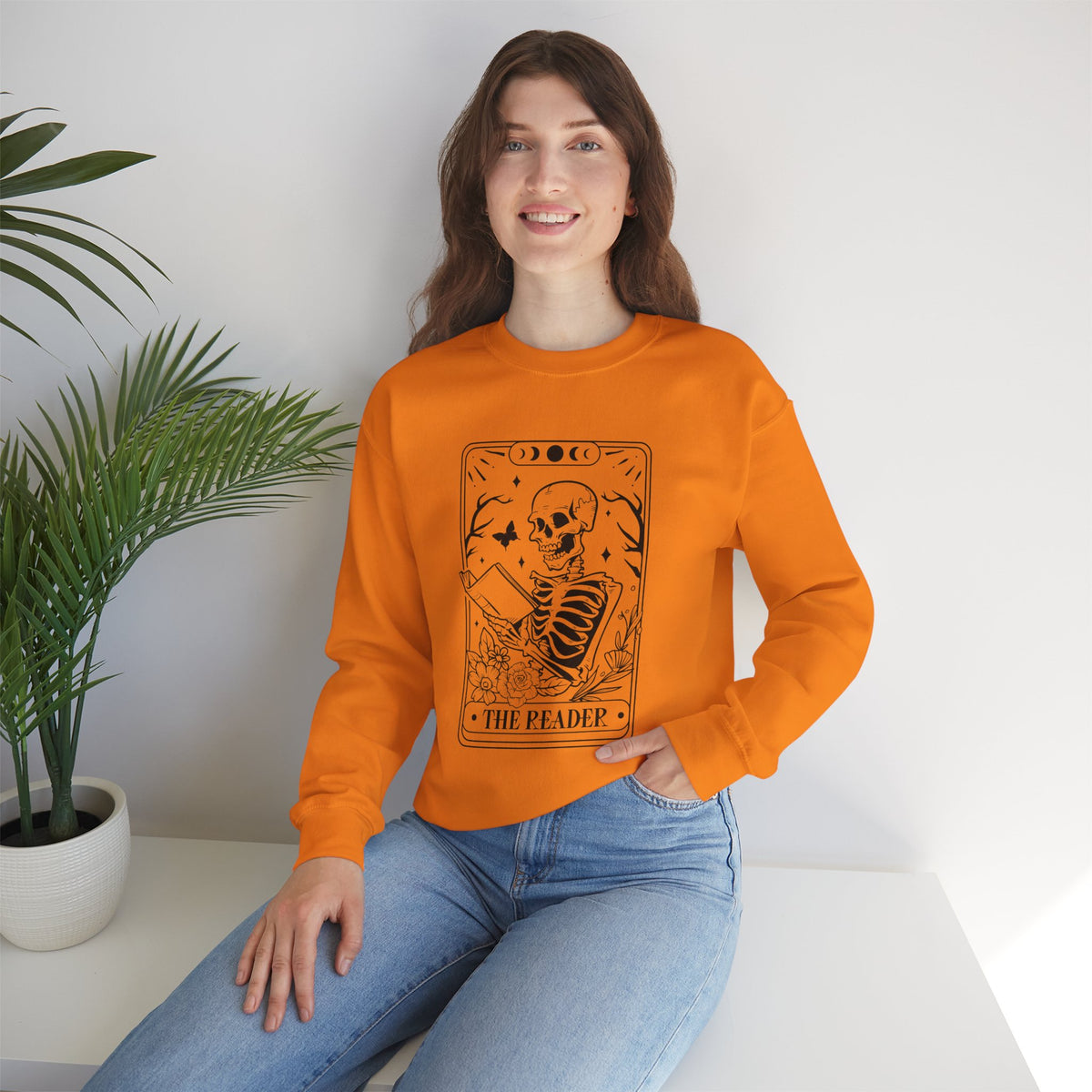 The Reader Tarot Unisex Heavy Blend™ Crewneck Sweatshirt