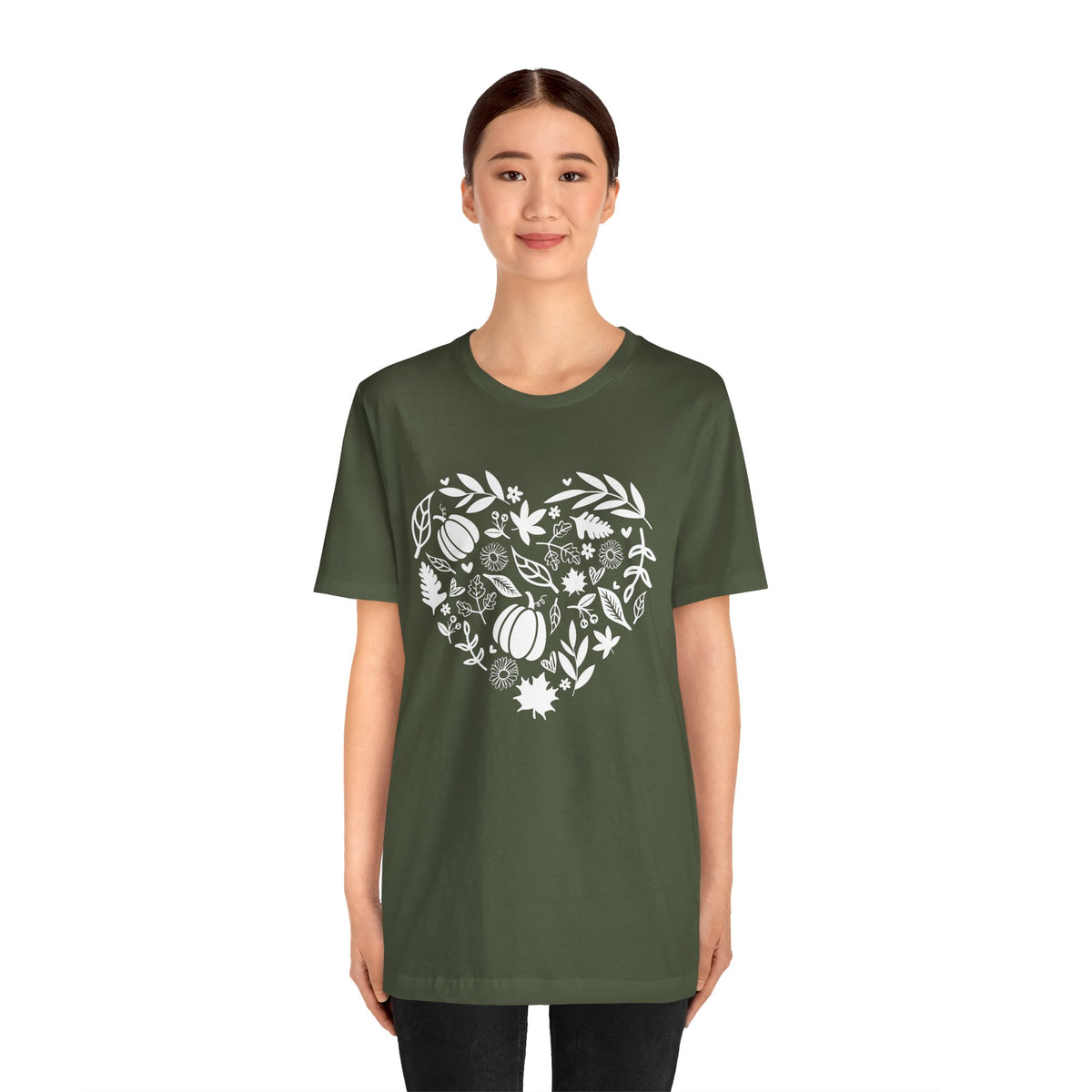 Fall Heart Unisex Jersey Short Sleeve Tee