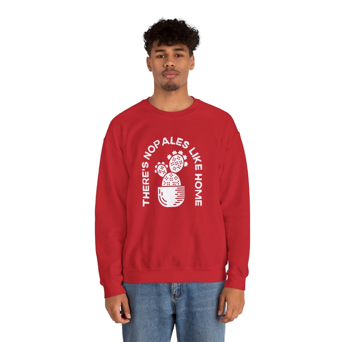 There's Nopales Like Home Unisex Heavy Blend™ Crewneck Sweatshirt