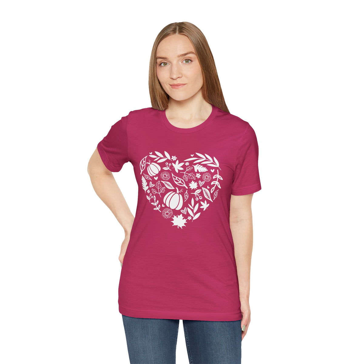 Fall Heart Unisex Jersey Short Sleeve Tee