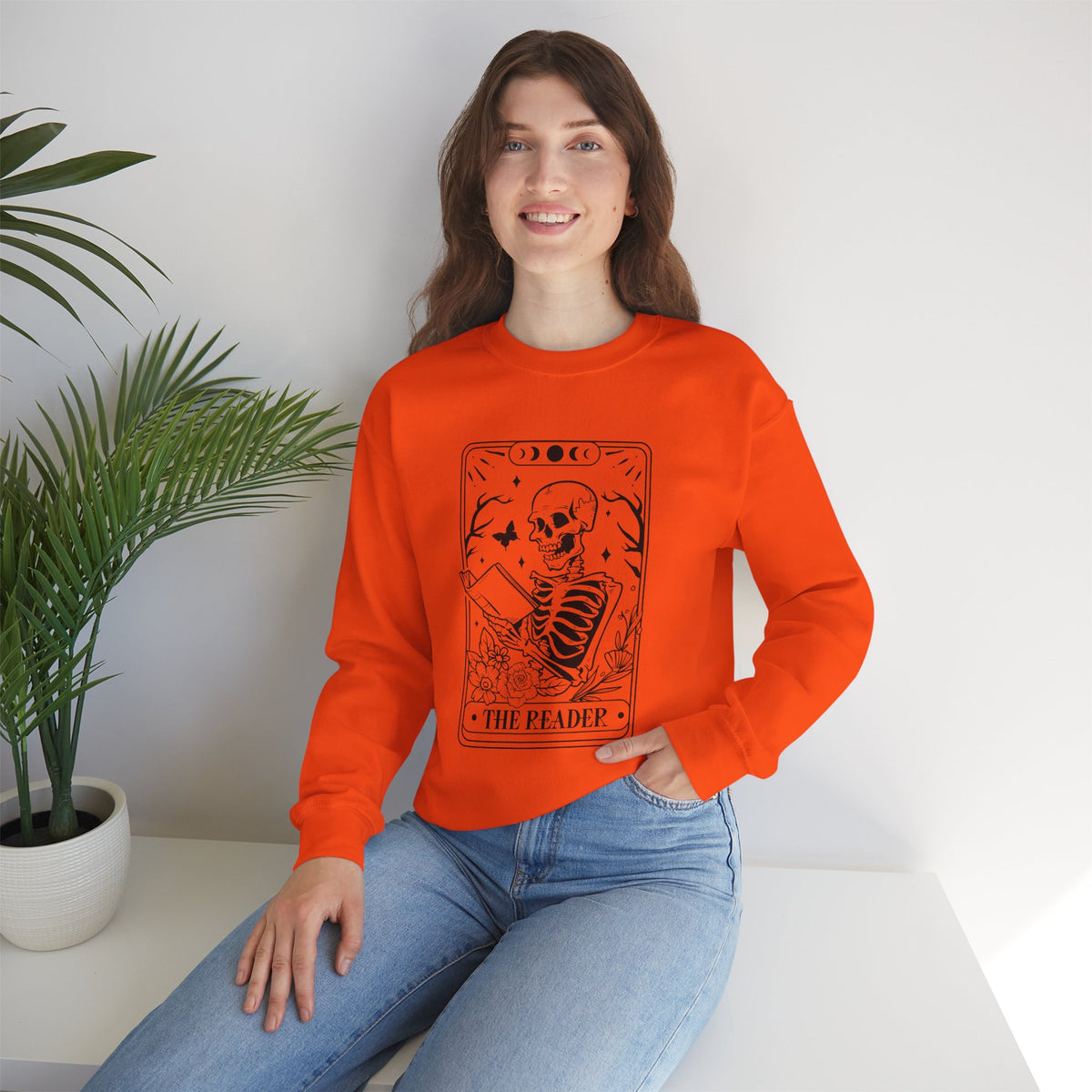 The Reader Tarot Unisex Heavy Blend™ Crewneck Sweatshirt