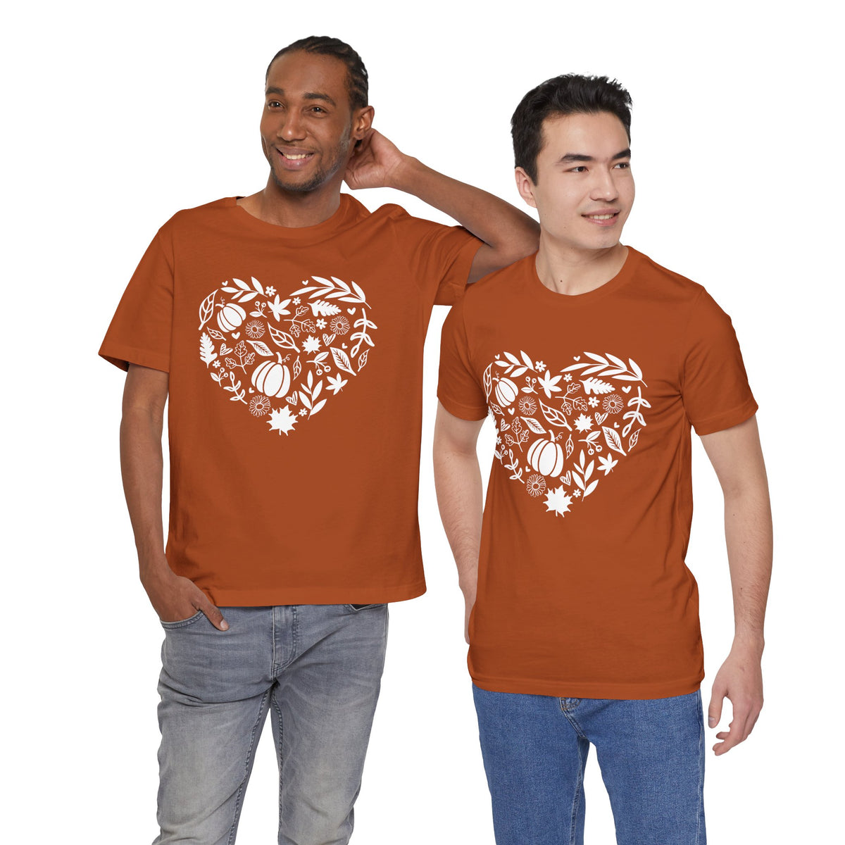 Fall Heart Unisex Jersey Short Sleeve Tee