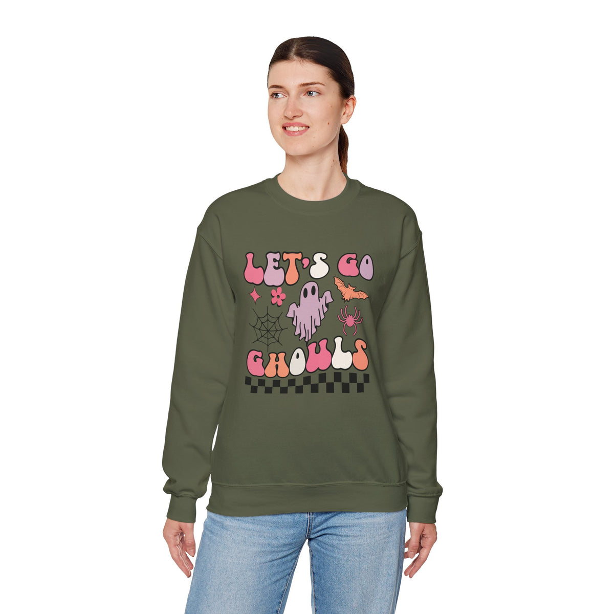 Let's Go Ghouls Unisex Heavy Blend™ Crewneck Sweatshirt
