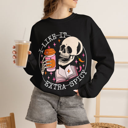 I Like It Extra Spicy Unisex Heavy Blend™ Crewneck Sweatshirt