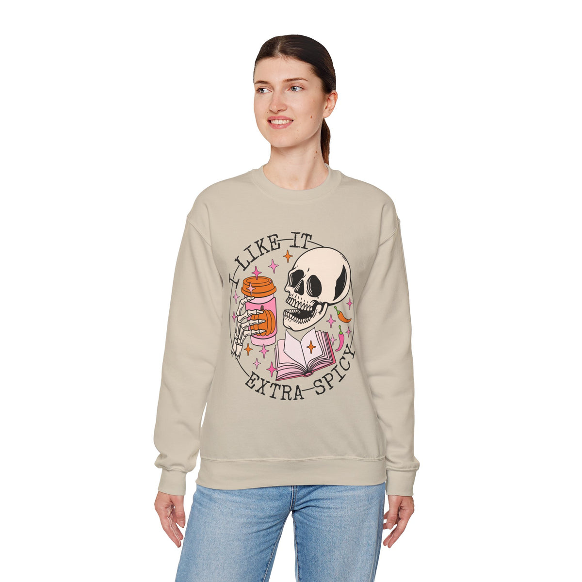 I Like It Extra Spicy Unisex Heavy Blend™ Crewneck Sweatshirt