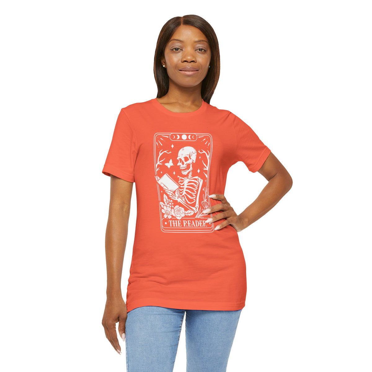 The Reader Tarot Unisex Jersey Short Sleeve Tee